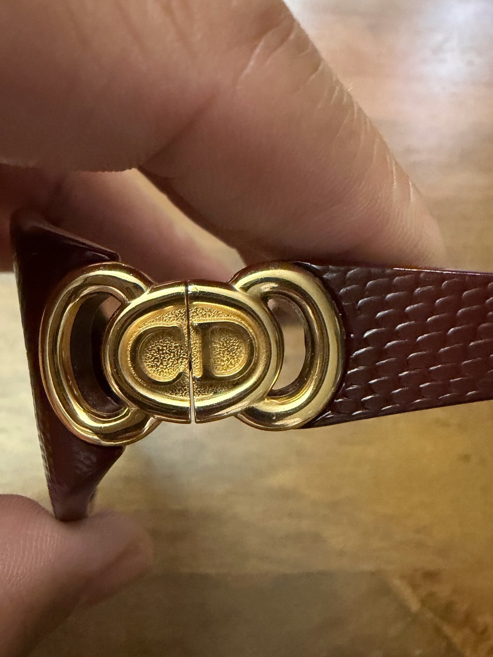 Christian Dior vintage textured brown sunglasses - Picture 7 of 9